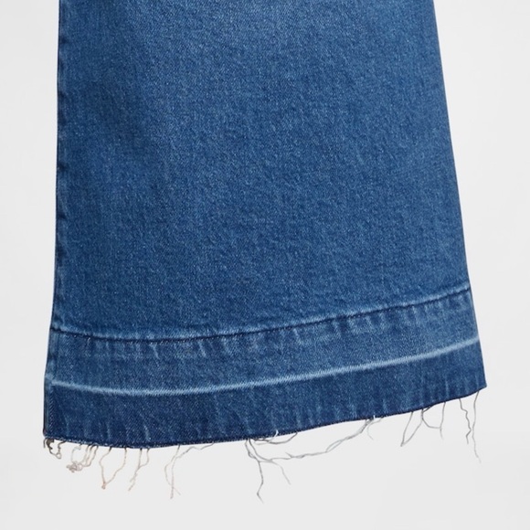 GAP Women High Rise Wide-Leg Culotte Medium Blue Indigo 32/14 Short Jeans NWT - Picture 6 of 8